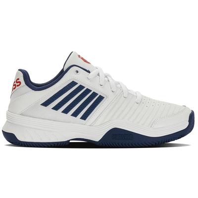 K-Swiss Mens Court Express HB Tennis Shoes - White/Blue Opal - main image