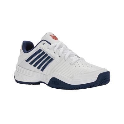 K-Swiss Mens Court Express HB Tennis Shoes - White/Blue Opal - main image