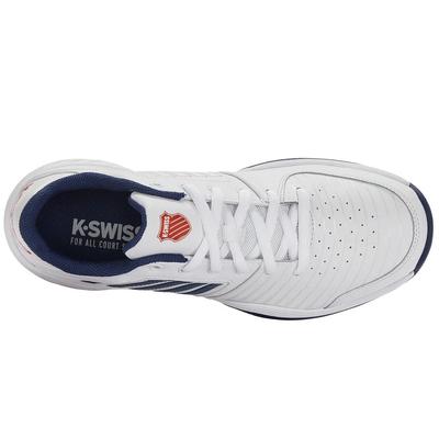 K-Swiss Mens Court Express HB Tennis Shoes - White/Blue Opal