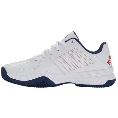 K-Swiss Mens Court Express HB Tennis Shoes - White/Blue Opal - main image