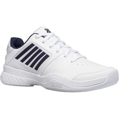 K-Swiss Mens Court Express Carpet Tennis Shoes - White/Navy
