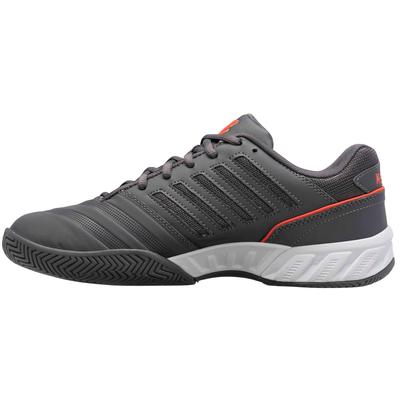 K-Swiss Mens Bigshot Light 4 Tennis Shoes - Grey/Orange