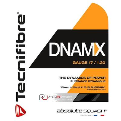 Tecnifibre DNAMX Squash String Set - Black - main image