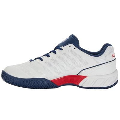 K-Swiss Mens Bigshot Light 4 Omni Tennis Shoes - White/Blue Opal - main image