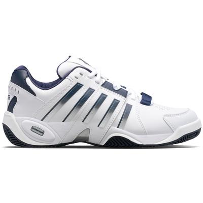 K-Swiss Mens Accomplish IV Tennis Shoes - White/Navy - main image