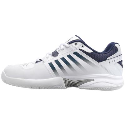 K-Swiss Mens Receiver V Tennis Shoes - White/Navy