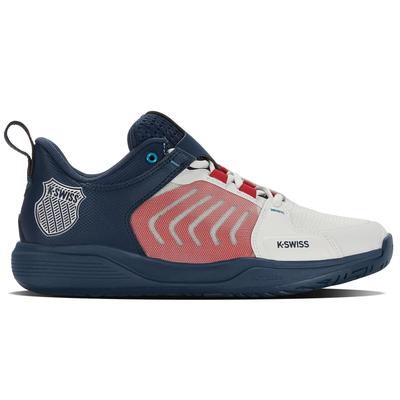 K-Swiss Mens Ultrashot Team Tennis Shoes - White/Opal Blue  - main image