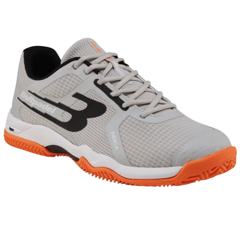 Bullpadel Mens Indiga 26I Padel Shoes - Grey/Orange - main image