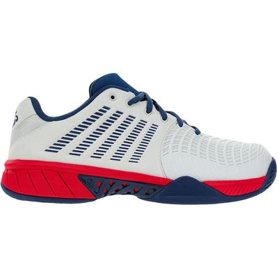 K-Swiss Mens Express Light 3 Tennis Shoes - White/Opal Blue - main image