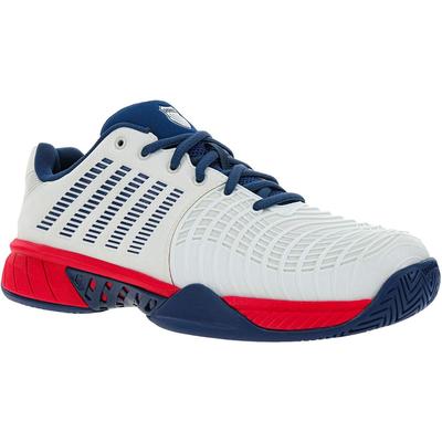 K-Swiss Mens Express Light 3 Tennis Shoes - White/Opal Blue - main image