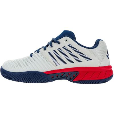 K-Swiss Mens Express Light 3 Tennis Shoes - White/Opal Blue - main image