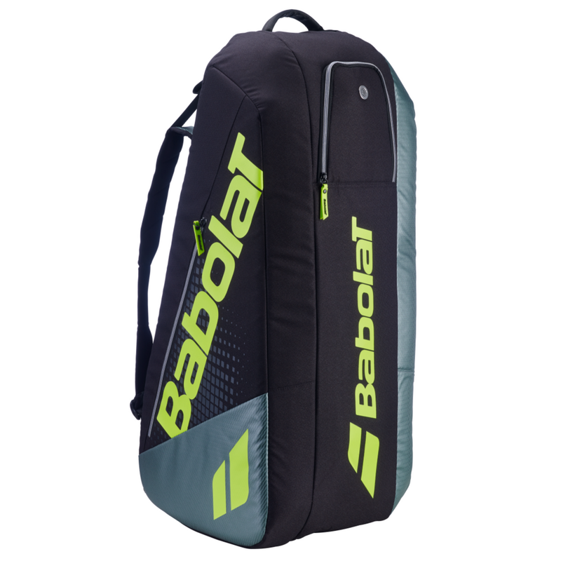 Babolat RH6 Pure Aero Racket Bag - Metallic Grey/ Black/ Fluo Yellow - main image