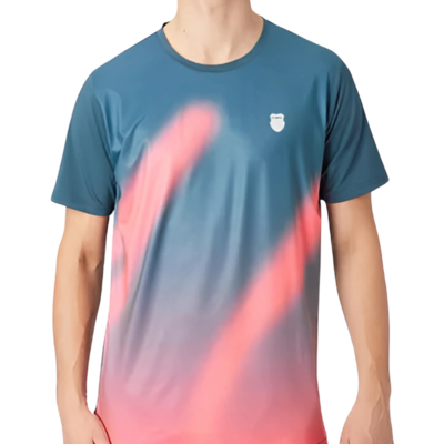 K-Swiss Mens Hypercourt Crew - Teal Blue/Pink - main image