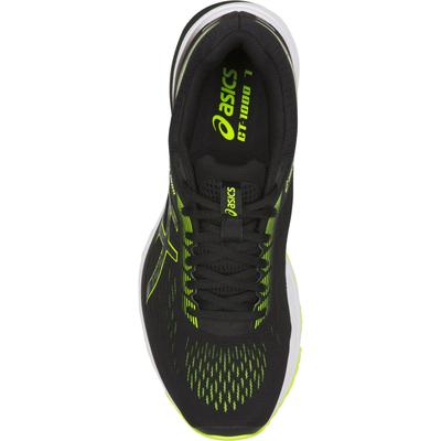 Asics Mens GT-1000 7 Running Shoes - Black/Hazard Green - main image