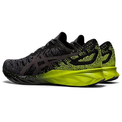 Asics Mens DynaBlast Running Shoes - Black/Lime Zest - main image