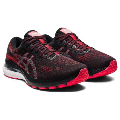 Asics Mens GEL-Kayano 28 Running Shoes - Black/Electric Red - main image