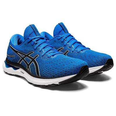 Asics Mens GEL-Nimbus 24 Running Shoes - Electric Blue/Piedmont Grey - main image