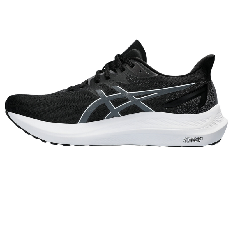 Asics Mens GT 2000 12 Wide (2E) Running Shoes- Black/Carrier Grey - main image