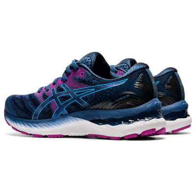 Asics Womens GEL-Nimbus 23 Running Shoes - Grand Shark/Digital Aqua - main image