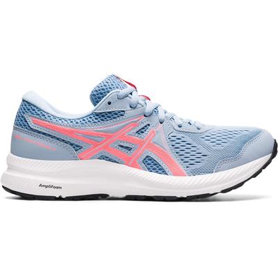 Asics Womens GEL-Contend 7 Running Shoes - Mist/Blazing Coral - main image