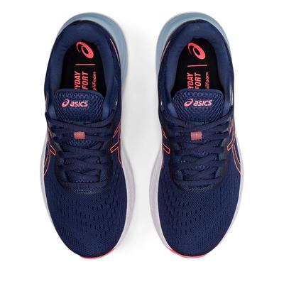 Asics Womens GEL-Excite 8 Running Shoes - Thunder Blue/Blazing Coral - main image