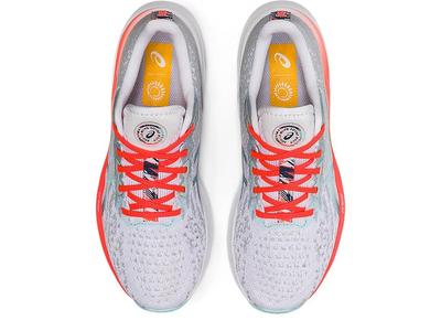 Asics Womens DynaBlast 2 Running Shoes - White/Thunder Blue - main image