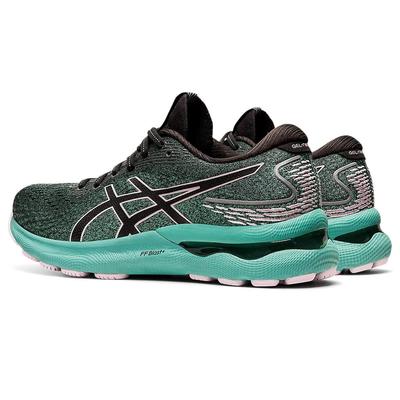 Asics Womens GEL-Nimbus 24 Running Shoes - Black/Turquoise