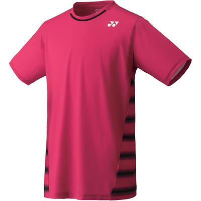 Yonex Mens Crew Neck Shirt - Dark Pink - main image