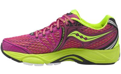 Saucony Womens Triumph 10 Running Shoes - Pink/Citron - main image