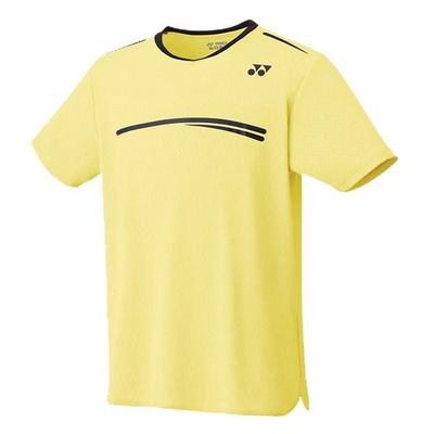 Yonex Mens Crew Neck Shirt - Pale Yellow - main image