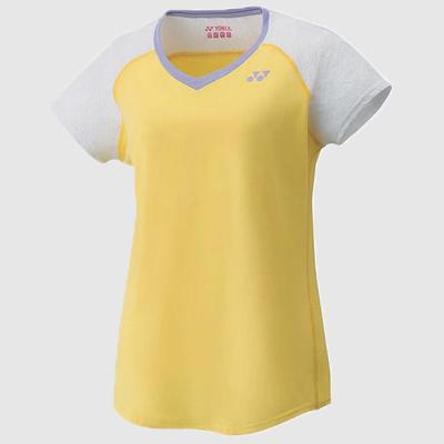 Yonex Womens Cap Sleeve Top - Pale Yellow
