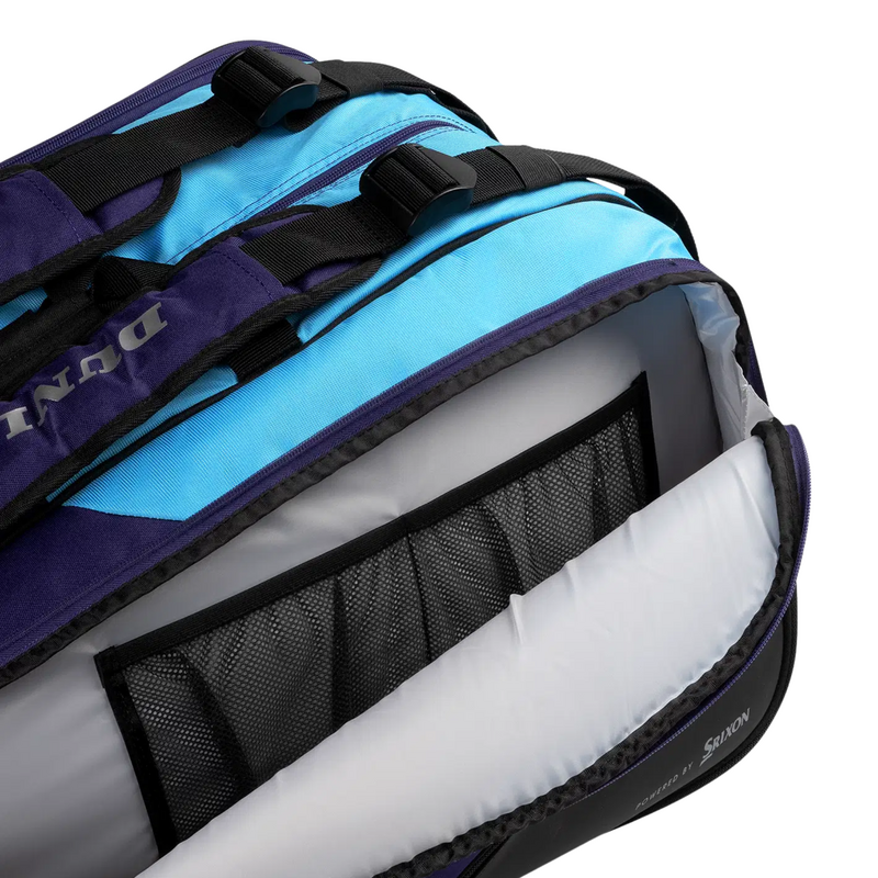 Dunlop FX Performance 12 Racket Backpack - Violet/Black/Cyan - main image