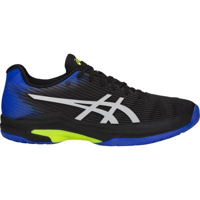 Asics Mens Solution Speed FF Tennis Shoes Black Illusion Blue 10 Black