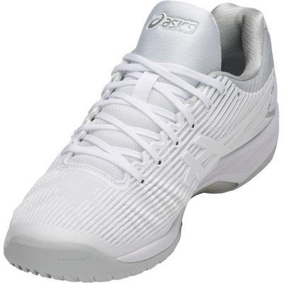 Asics Mens Solution Speed FF Tennis Shoes - White/Silver - main image