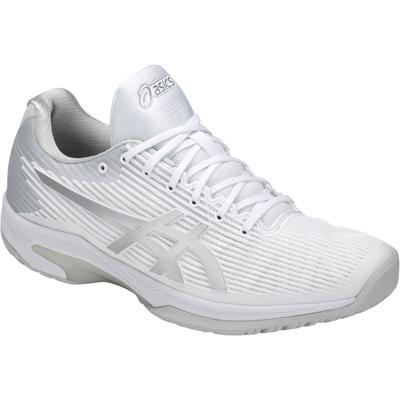Asics Mens Solution Speed FF Tennis Shoes - White/Silver