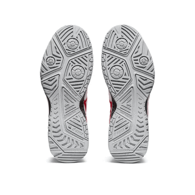 Asics Mens GEL-Challenger 12 Tennis Shoes - White/Classic Red/Grey - main image