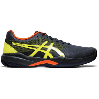 Asics Mens GEL-Game 7 Clay Court Tennis Shoes - Black/Sour Yuzu - main image