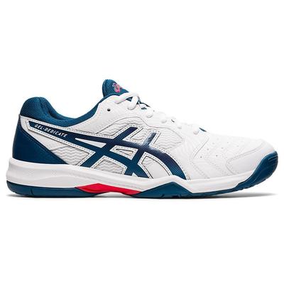 Asics Mens GEL-Dedicate 6 Tennis Shoes - White/Mako Blue - main image