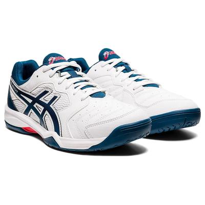 Asics Mens GEL-Dedicate 6 Tennis Shoes - White/Mako Blue - main image
