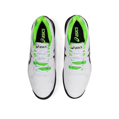 Asics Mens GEL-Resolution 8 Clay Tennis Shoes - White/Green Gecko - main image