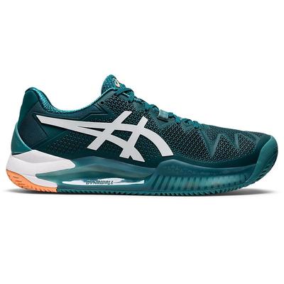 Asics Mens GEL-Resolution 8 Clay Tennis Shoes - Velvet Pine/White - main image