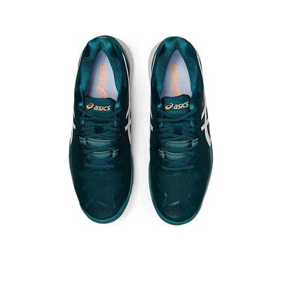Asics Mens GEL-Resolution 8 Clay Tennis Shoes - Velvet Pine/White - main image