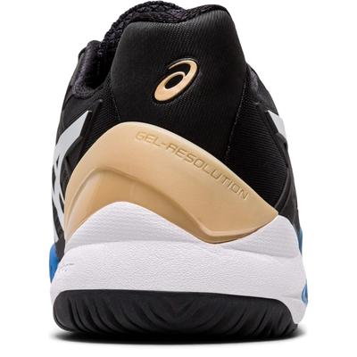 Asics Mens GEL-Resolution 8 Tennis Shoes - Black/White - main image