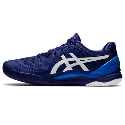 Asics Mens GEL-Resolution 8 Tennis Shoes -  Dive Blue/White - main image