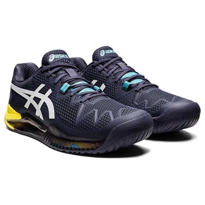 Asics Mens GEL-Resolution 8 Tennis Shoes - Indigo Fog/White - main image