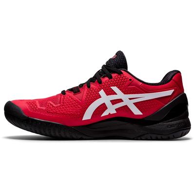 Asics Mens GEL-Resolution 8 Tennis Shoes - Electric Red/White