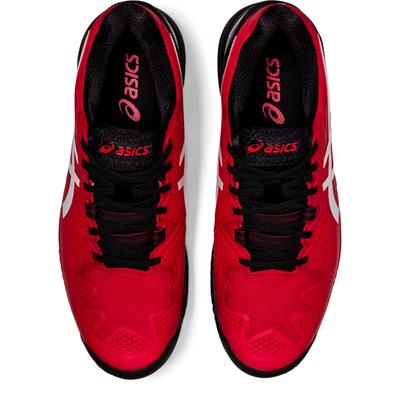 Asics Mens GEL-Resolution 8 Tennis Shoes - Electric Red/White - main image
