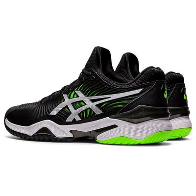 Asics Mens Court FF 2 Tennis Shoes - Black/Gecko Green - main image