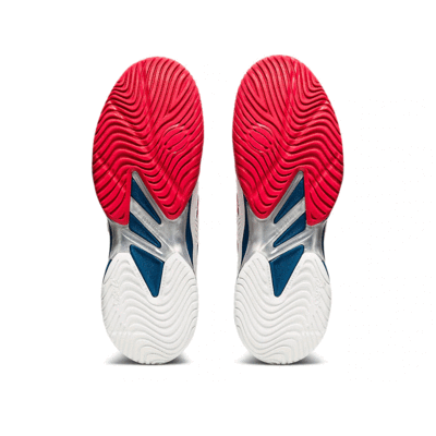 Asics Mens Court FF 2 Tennis Shoes - White/Mako Blue - main image