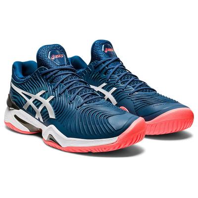 Asics Mens Court FF 2 Tennis Shoes - Mako Blue/White - main image